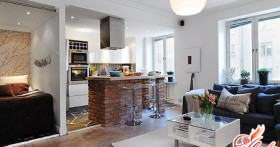 Дизайн маленькой квартиры студии: простые варианты