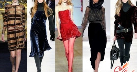 Модная одежда из бархата