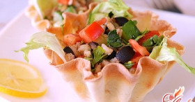 Салаты в тарталетках для праздничного меню