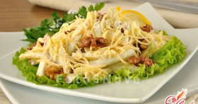 Салат с сыром и яблоками – оригинально, пикантно, изысканно