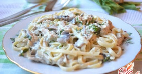 Спагетти с грибами: вкусно, быстро и просто!