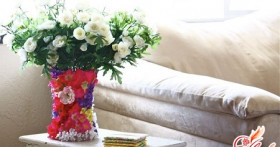 Декорирование вазы: украшаем дом своими руками