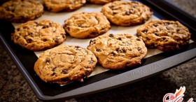 Вкусное печенье с кусочками шоколада