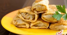 Рецепты приготовления блинов с мясом