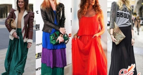 Плиссированная юбка в пол – главный тренд сезона