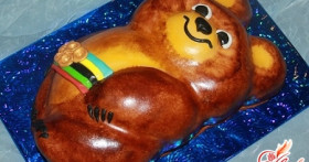 Радость для детей: торт «Олимпийский мишка»