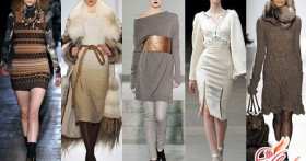 Вязаные платья – модный тренд зимнего сезона