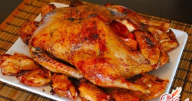 Рецепт запеченной утки, фаршированной яблоками