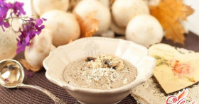 Легкие грибные супы-пюре