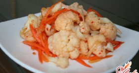 Как приготовить цветную капусту по-корейски