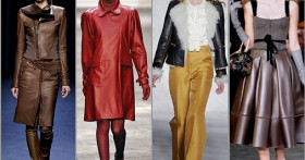 Кожаная элегантность осенне-зимнего сезона 2015/2016