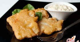 Рыба в кляре с майонезом – быстро, сочно, вкусно