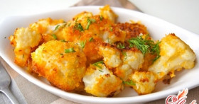 Аппетитная цветная капуста в сухарях