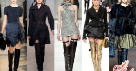 Сапоги-чулки в 2016 году снова в моде