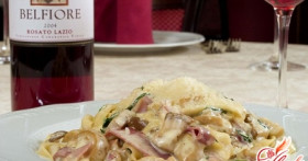 Итальянская кухня: паста с грибами в сливочном соусе