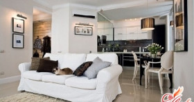 Интерьер гостиной в маленькой квартире