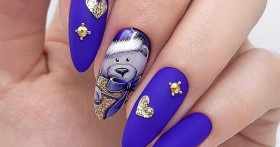 70 фото-идей сказочно красивого новогоднего маникюра