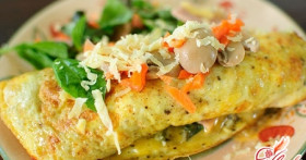 Вносим разнообразие в приготовление завтрака: омлет . Рецепт на утро