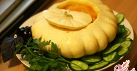 Мясная закуска в патиссонах