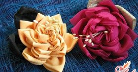 Цветок брошь своими руками – от простого к сложному