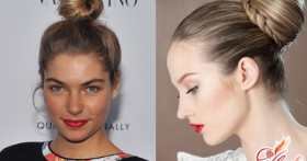 Пучок на голове : строгость и комфорт