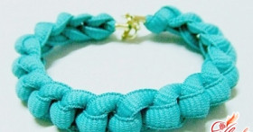 Плетение браслетов из ленточек