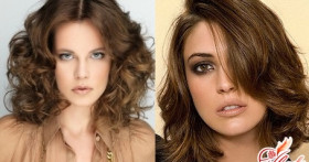 Стрижки для обладательниц вьющихся волос средней длины