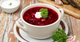 Рецепт наваристого борща со свеклой