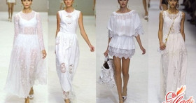 В ожидании лета: белые кружевные платья