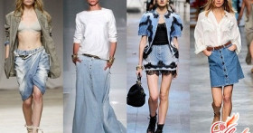 Самые модные джинсовые юбки 2016 года