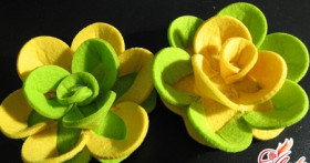 Цветы из фетра своими руками: просто и быстро