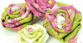 Как сделать цветы из ткани своими руками? Новые идеи хенд мейда