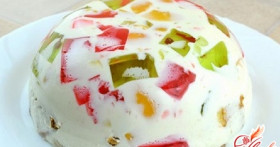 Желейный торт «Битое стекло»: холодный десерт для жаркого лета