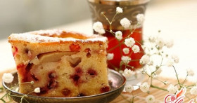 Пирог с клюквой — рецепт русской кухни