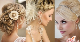 Свадебные причёски 2016