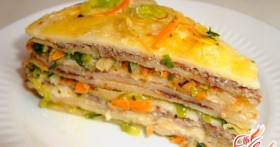 Блинный торт на десерт и на закуску