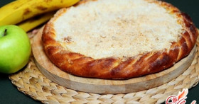 Яблоки и бананы – вкусная начинка для пирога