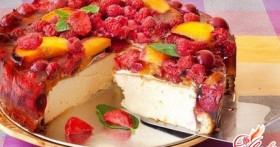 Торт с желе и фруктами: готовим сами