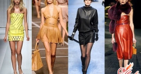 Кожаное платье: фото, модные дизайнерские решения, тренд