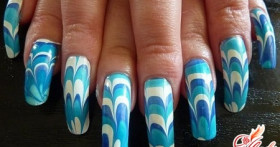 Водный маникюр – необычное украшение для ваших рук!