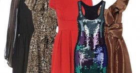 Стильные новогодние платья