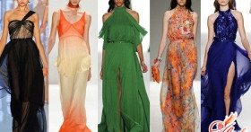 Летнее платье из шифона: очарование романтики