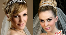 Свадебные прически с диадемой и фатой: модно, стильно и романтично