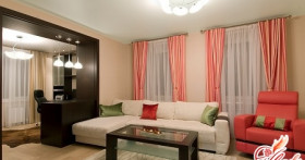 Самостоятельный пошив штор для зала