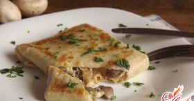 Блины, фаршированные грибами, для всей семьи