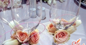 Украшение бокалов на свадьбу своими руками