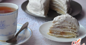 Блинный торт с заварным кремом: по мотивам французской кухни