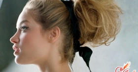Небрежный пучок из волос. В моде – изысканная небрежность