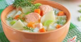 Классический рецепт ухи из лосося