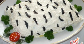 Салат “Белая береза” – несколько вариантов популярного рецепта